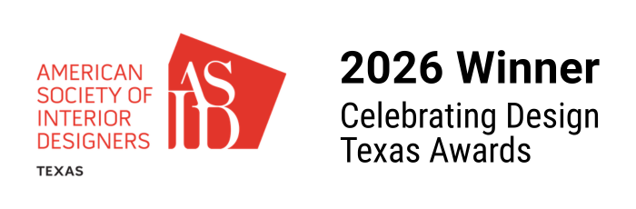 American Society of Interior Designers Texas, 2026 Celebrating Design Texas Awards winner.